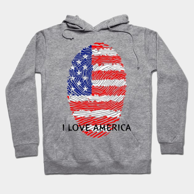 I love america Hoodie by samsaralk